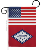 US Arkansas - States Americana Vertical Impressions Decorative Flags HG140754 Made In USA