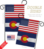 US Colorado - States Americana Vertical Impressions Decorative Flags HG140756 Made In USA