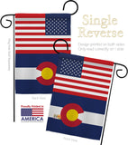 US Colorado - States Americana Vertical Impressions Decorative Flags HG140756 Made In USA