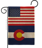 US Colorado - States Americana Vertical Impressions Decorative Flags HG140756 Made In USA