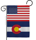 US Colorado - States Americana Vertical Impressions Decorative Flags HG140756 Made In USA