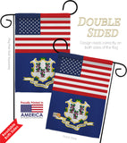 US Connecticut - States Americana Vertical Impressions Decorative Flags HG140757 Made In USA