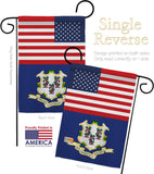 US Connecticut - States Americana Vertical Impressions Decorative Flags HG140757 Made In USA