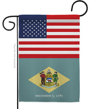 US Delaware - States Americana Vertical Impressions Decorative Flags HG140758 Made In USA