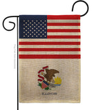 US Illinois - States Americana Vertical Impressions Decorative Flags HG140764 Made In USA