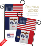 US Iowa - States Americana Vertical Impressions Decorative Flags HG140766 Made In USA