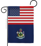 US Maine - States Americana Vertical Impressions Decorative Flags HG140770 Made In USA