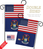 US Michigan - States Americana Vertical Impressions Decorative Flags HG140773 Made In USA