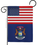 US Michigan - States Americana Vertical Impressions Decorative Flags HG140773 Made In USA