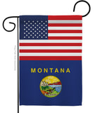 US Montana - States Americana Vertical Impressions Decorative Flags HG140777 Made In USA