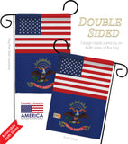 US North Dakota - States Americana Vertical Impressions Decorative Flags HG140789 Made In USA