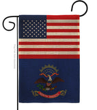 US North Dakota - States Americana Vertical Impressions Decorative Flags HG140789 Made In USA