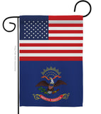 US North Dakota - States Americana Vertical Impressions Decorative Flags HG140789 Made In USA