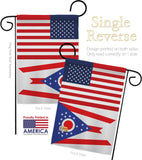 US Ohio - States Americana Vertical Impressions Decorative Flags HG140793 Made In USA