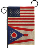 US Ohio - States Americana Vertical Impressions Decorative Flags HG140793 Made In USA