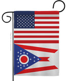 US Ohio - States Americana Vertical Impressions Decorative Flags HG140793 Made In USA