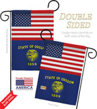 US Oregon - States Americana Vertical Impressions Decorative Flags HG140796 Made In USA