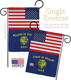 US Oregon - States Americana Vertical Impressions Decorative Flags HG140796 Made In USA