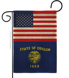 US Oregon - States Americana Vertical Impressions Decorative Flags HG140796 Made In USA