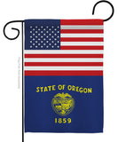 US Oregon - States Americana Vertical Impressions Decorative Flags HG140796 Made In USA