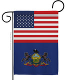 US Pennsylvania - States Americana Vertical Impressions Decorative Flags HG140797 Made In USA