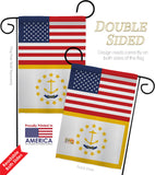 US Rhode Island - States Americana Vertical Impressions Decorative Flags HG140798 Made In USA