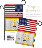 US Rhode Island - States Americana Vertical Impressions Decorative Flags HG140798 Made In USA