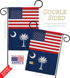 US South Carolina - States Americana Vertical Impressions Decorative Flags HG140799 Made In USA