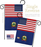 US Vermont - States Americana Vertical Impressions Decorative Flags HG140808 Made In USA