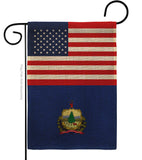 US Vermont - States Americana Vertical Impressions Decorative Flags HG140808 Made In USA