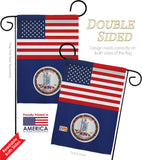 US Virginia - States Americana Vertical Impressions Decorative Flags HG140809 Made In USA