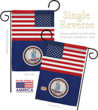 US Virginia - States Americana Vertical Impressions Decorative Flags HG140809 Made In USA