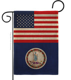 US Virginia - States Americana Vertical Impressions Decorative Flags HG140809 Made In USA