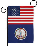 US Virginia - States Americana Vertical Impressions Decorative Flags HG140809 Made In USA