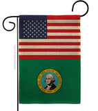 US Washington - States Americana Vertical Impressions Decorative Flags HG140810 Made In USA