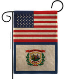 US West Virginia - States Americana Vertical Impressions Decorative Flags HG140811 Made In USA