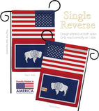 US Wyoming - States Americana Vertical Impressions Decorative Flags HG140813 Made In USA