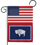 US Wyoming - States Americana Vertical Impressions Decorative Flags HG140813 Made In USA