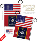 US Mississippi - States Americana Vertical Impressions Decorative Flags HG140908 Made In USA