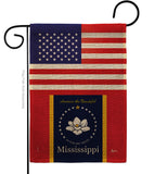 US Mississippi - States Americana Vertical Impressions Decorative Flags HG140908 Made In USA
