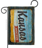 Kansas Vintage - States Americana Vertical Impressions Decorative Flags HG140961 Made In USA