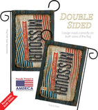 Missouri Vintage - States Americana Vertical Impressions Decorative Flags HG140970 Made In USA