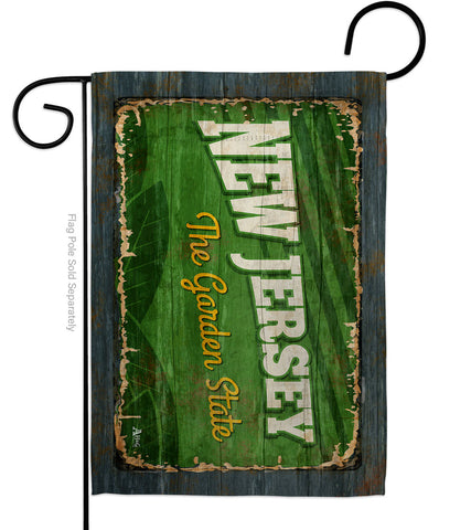New Jersey Vintage - States Americana Vertical Impressions Decorative Flags HG140975 Made In USA