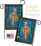 North Dakota Vintage - States Americana Vertical Impressions Decorative Flags HG140979 Made In USA