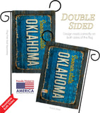 Oklahoma Vintage - States Americana Vertical Impressions Decorative Flags HG140981 Made In USA