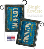 Oklahoma Vintage - States Americana Vertical Impressions Decorative Flags HG140981 Made In USA