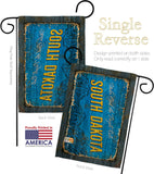 South Dakota Vintage - States Americana Vertical Impressions Decorative Flags HG140986 Made In USA