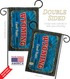 Wyoming Vintage - States Americana Vertical Impressions Decorative Flags HG140995 Made In USA