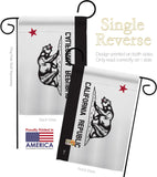 Black & White California - States Americana Vertical Impressions Decorative Flags HG140998 Made In USA