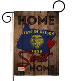 State Oregon Home Sweet Home - States Americana Vertical Impressions Decorative Flags HG191112 Made In USA